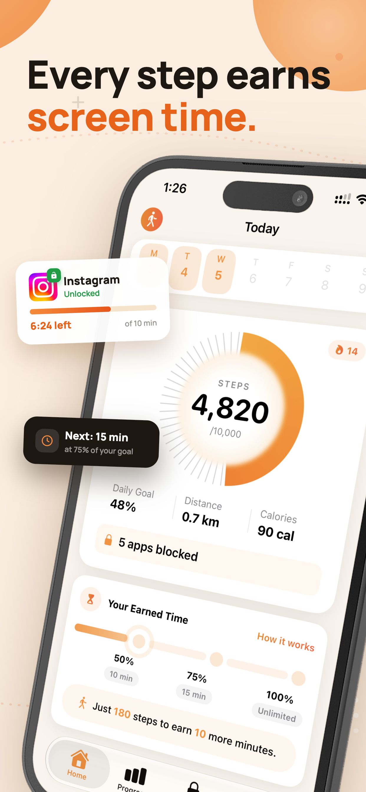 Walk to Unlock Apps: WalkFirst screenshot 3