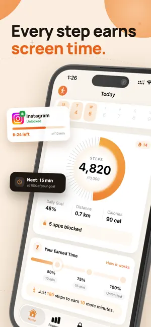 Walk to Unlock Apps: WalkFirst screenshot 3