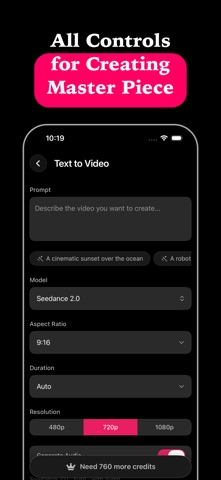 AI Video Generator - DreamClip iPhone screenshot