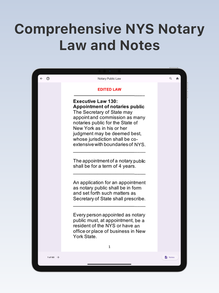 NY Notary Public Study App