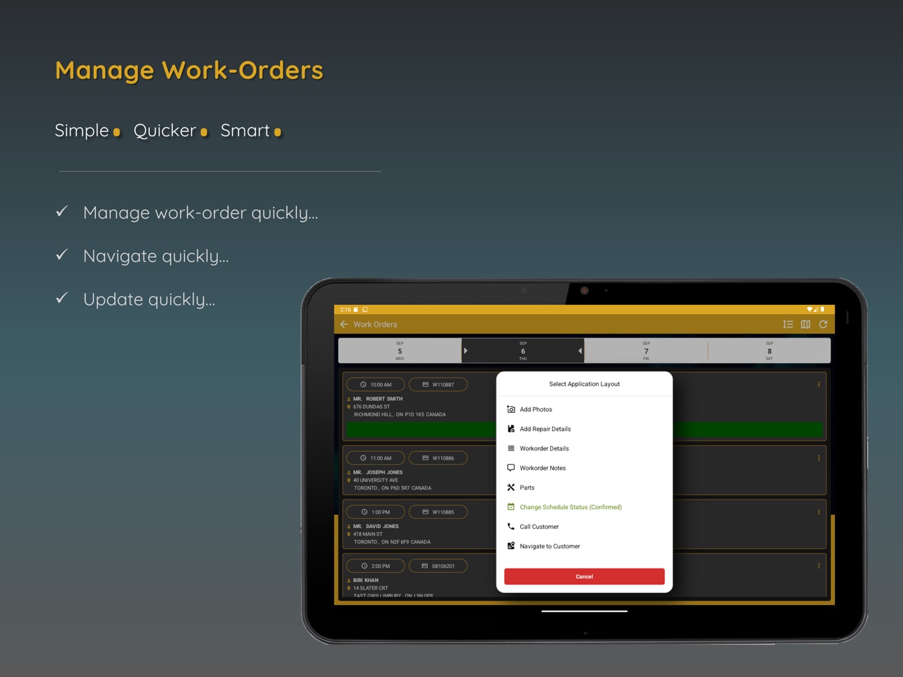 Screenshot 8 of SyncServe FSM