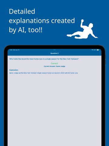 Baseball AI Quiz iPad screenshot