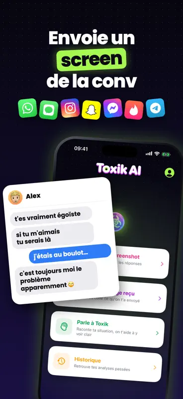 Toxik AI: Détecte & Réponds screenshot 2 of 5