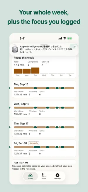 Waqtain: Prayer Day Planner screenshot 3