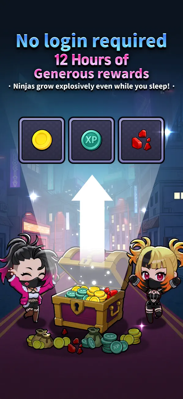 Ninja Gangsters: Idle Streets iOS Mod IPA screenshot 2 - iOS game interface