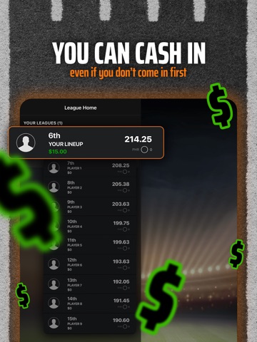 DraftKings Fantasy Sports iPad screenshot