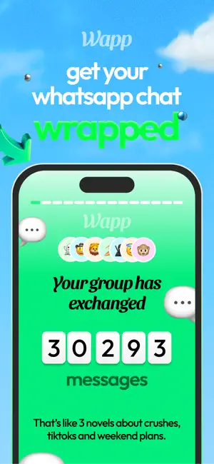 Wapp Wrapped: Expose friends screenshot 1