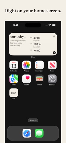 dian - Vocabulary Widget iPhone screenshot