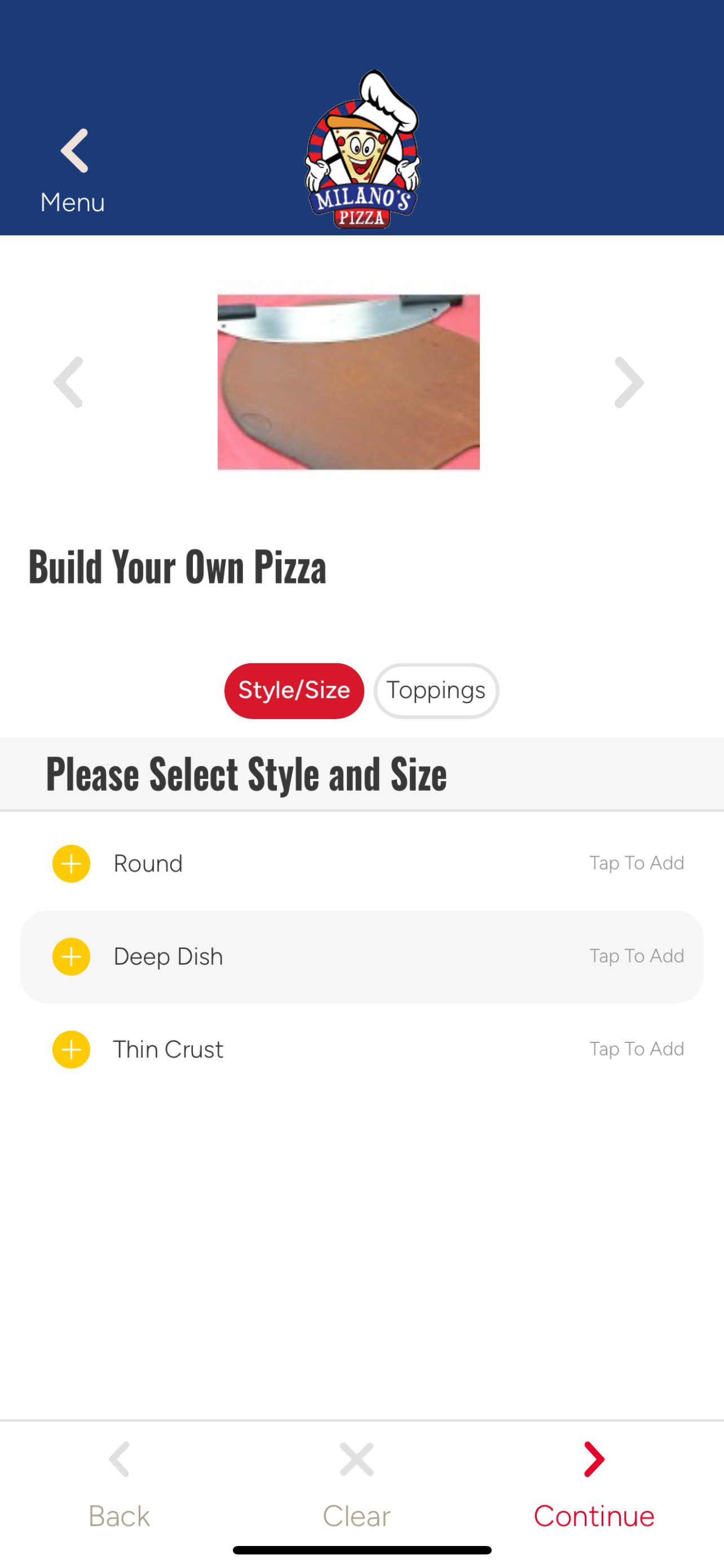 Milano’s Pizza screenshot 4