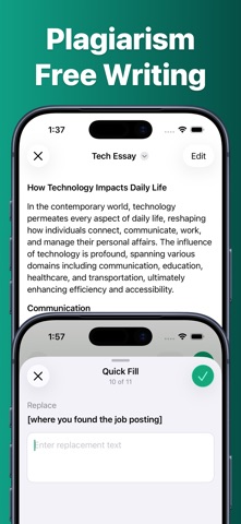 AI Essay Writer - PaperMate iPhone screenshot