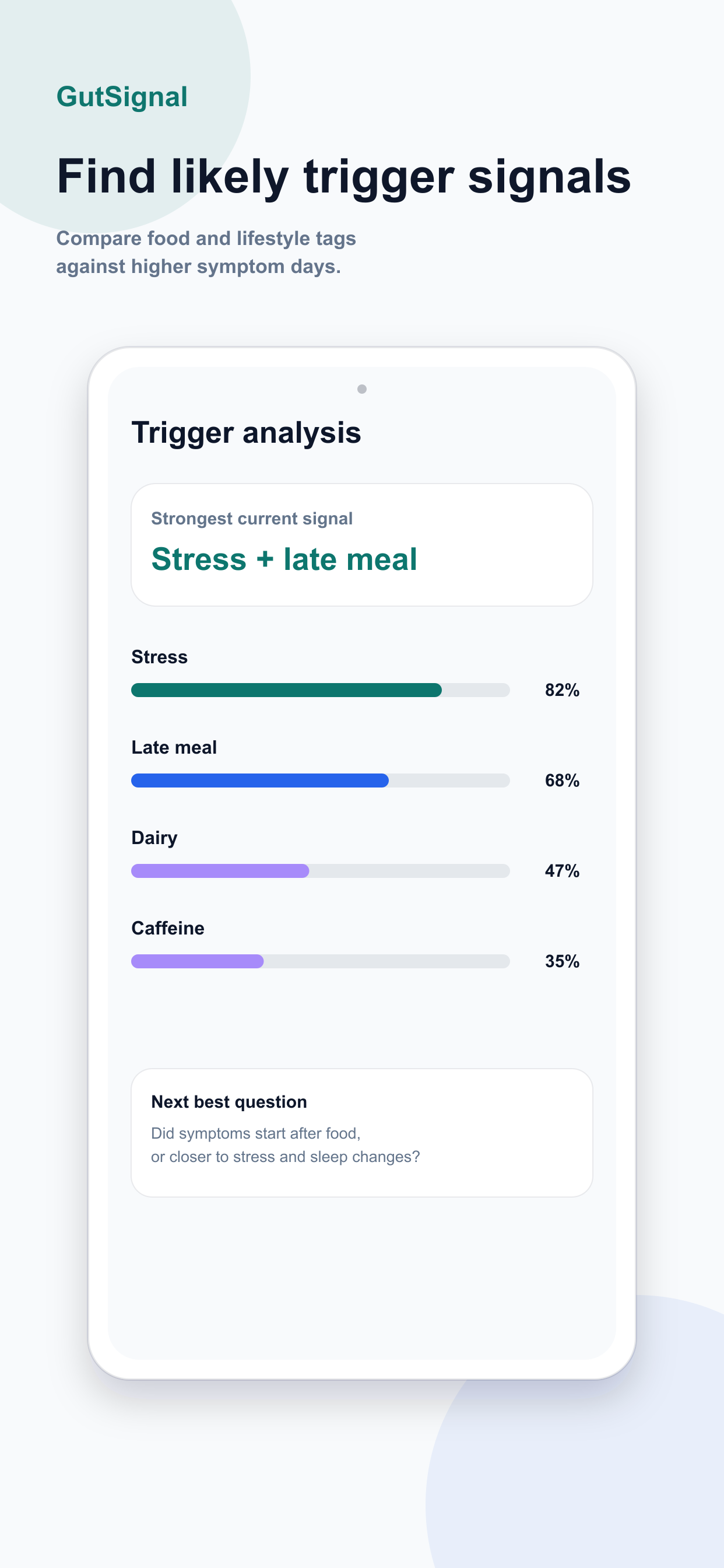 GutSignal screenshot 2