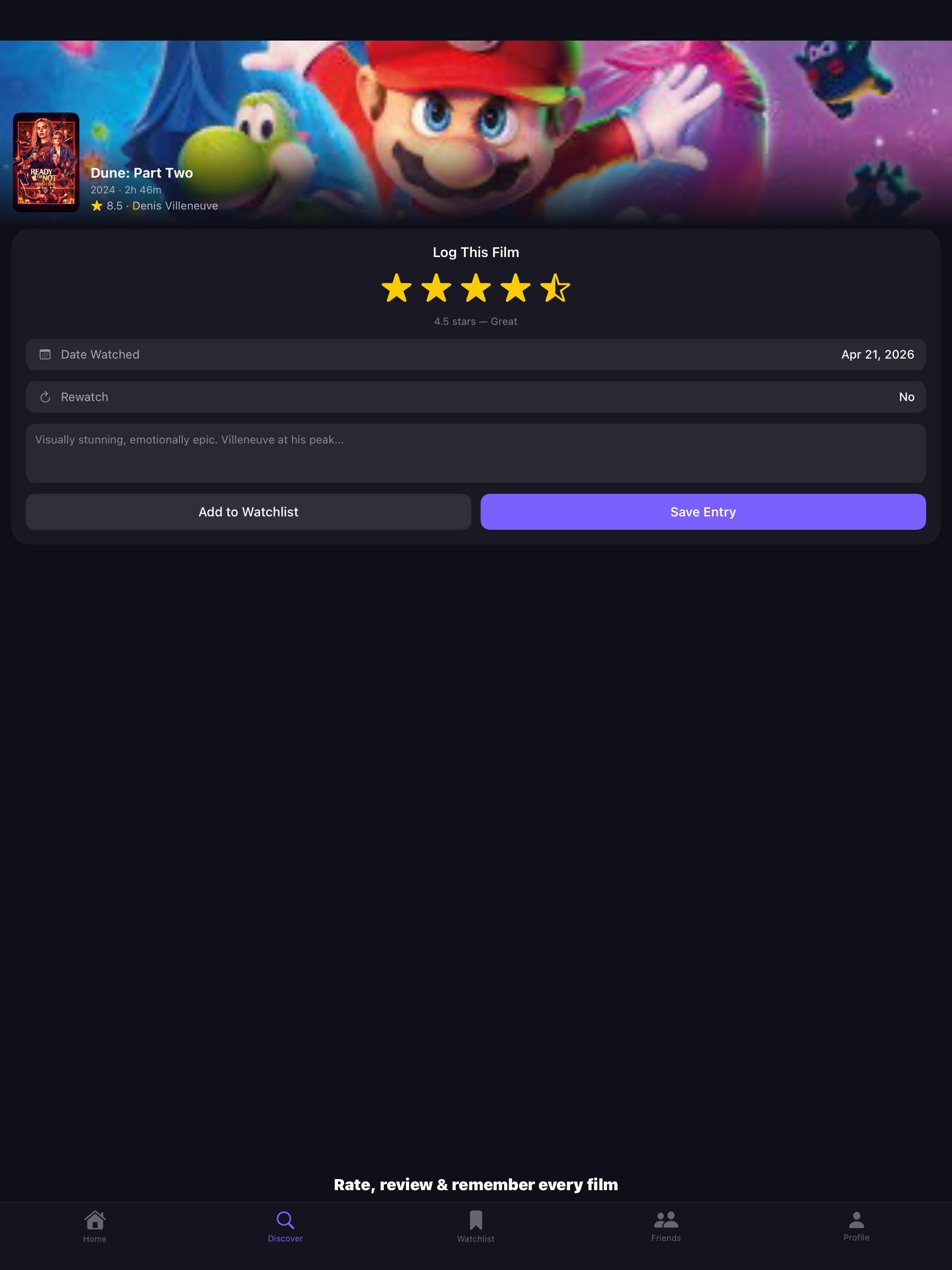 CineLog: Movie & TV Tracker screenshot 5