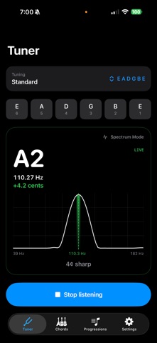 Dad's Guitar Tuner Screenshot 2 of 10
