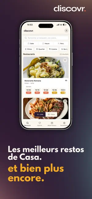 Discovr: Restaurants & Offres screenshot 1