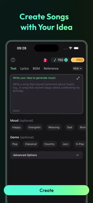 Somio AI Music Generator screenshot 1