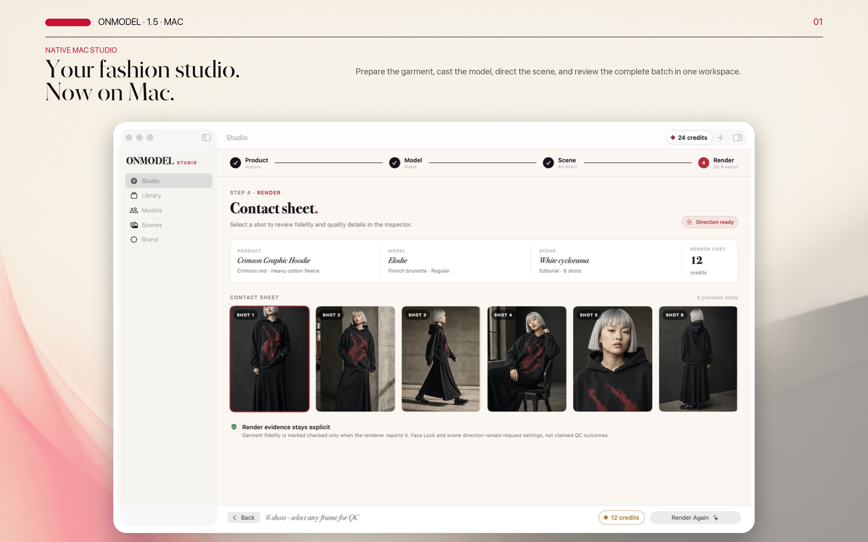 ONMODEL: AI Fashion Lookbook screenshot 18