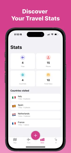 MyTrips: Travel Map Tracker screenshot 3