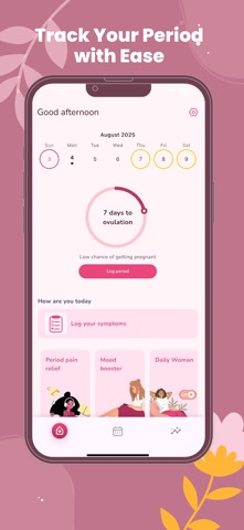 Period tracker - pregnancy app iPhone screenshot