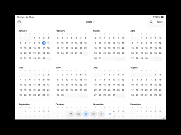 Year View Planner iPad screenshot