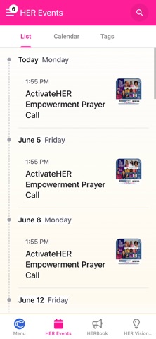 ActivateHER iPhone screenshot