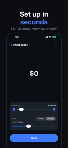 Wasteclock: Meeting Costs screenshot 3