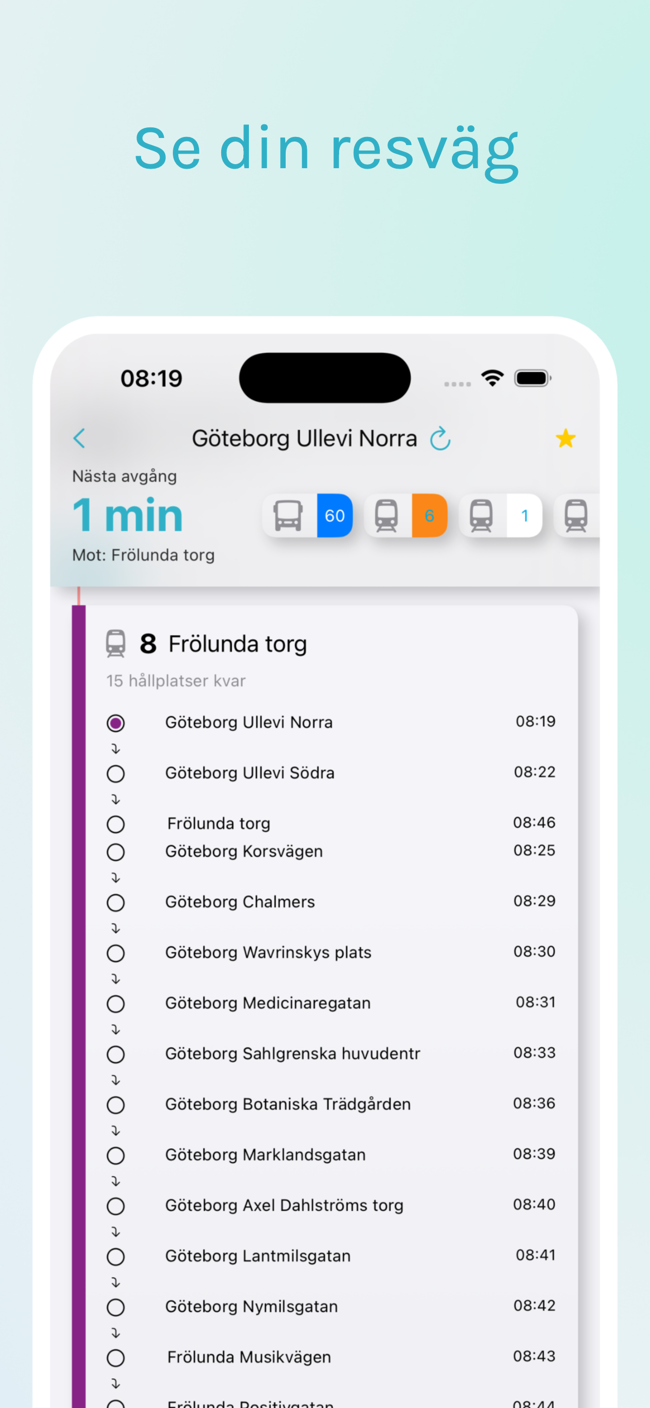 Nästa Avgång