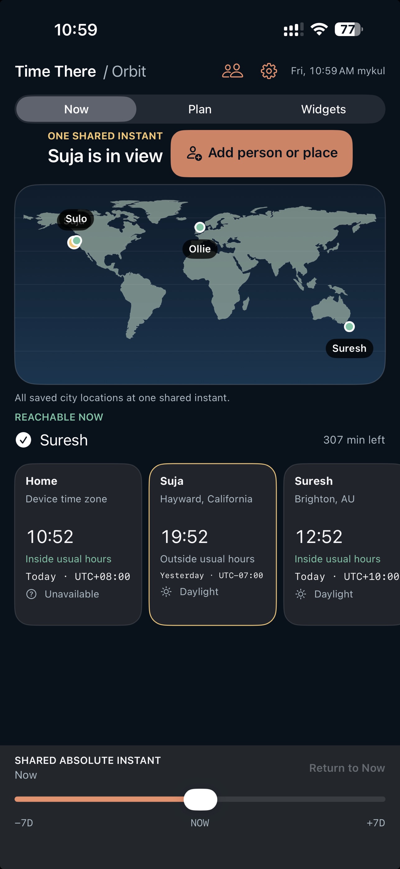Screenshot 1 of Time There: World Clock