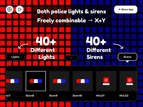 Police Lights & Police Siren