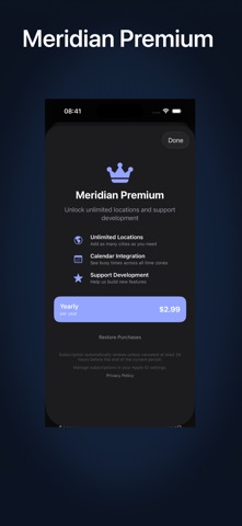 Meridian — World Clock Screenshot 6 of 7