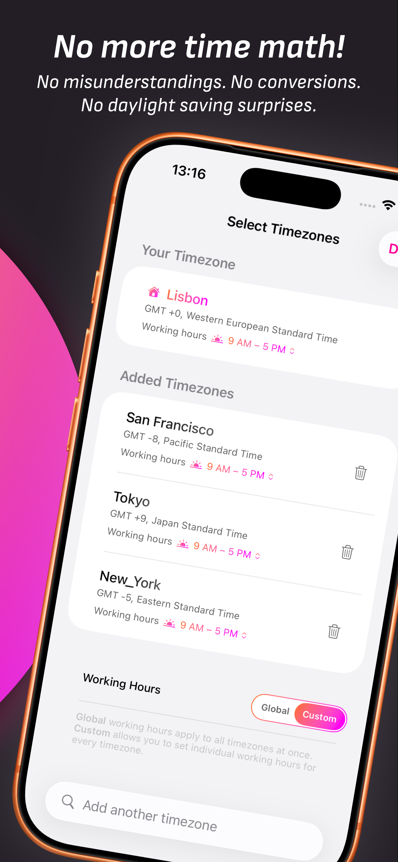 Time Zone Slider: World Clock screenshot 2