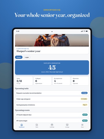 SeniorYear HQ iPad screenshot