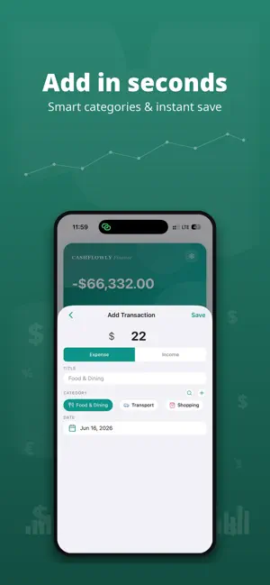 Cashflowly Expense Tracker screenshot 2