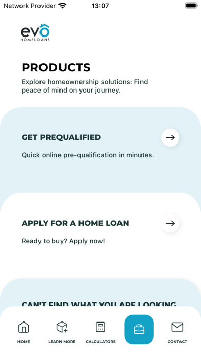 Evo Home Finance App Screenshot