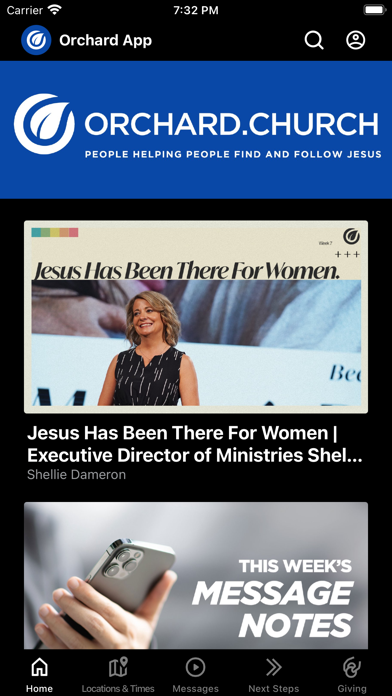 Orchard Church App Screenshot