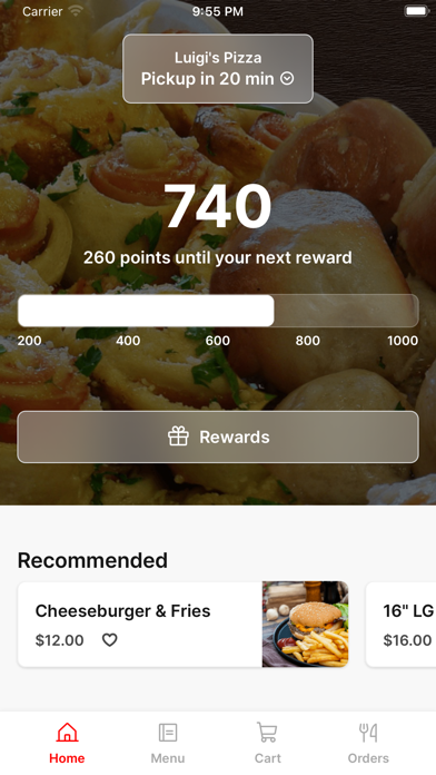 Luigi's Pizza To Go iPhone screenshot 1 - Food & Drink app