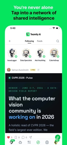 Teamily AI: Human+AI Team iPhone screenshot
