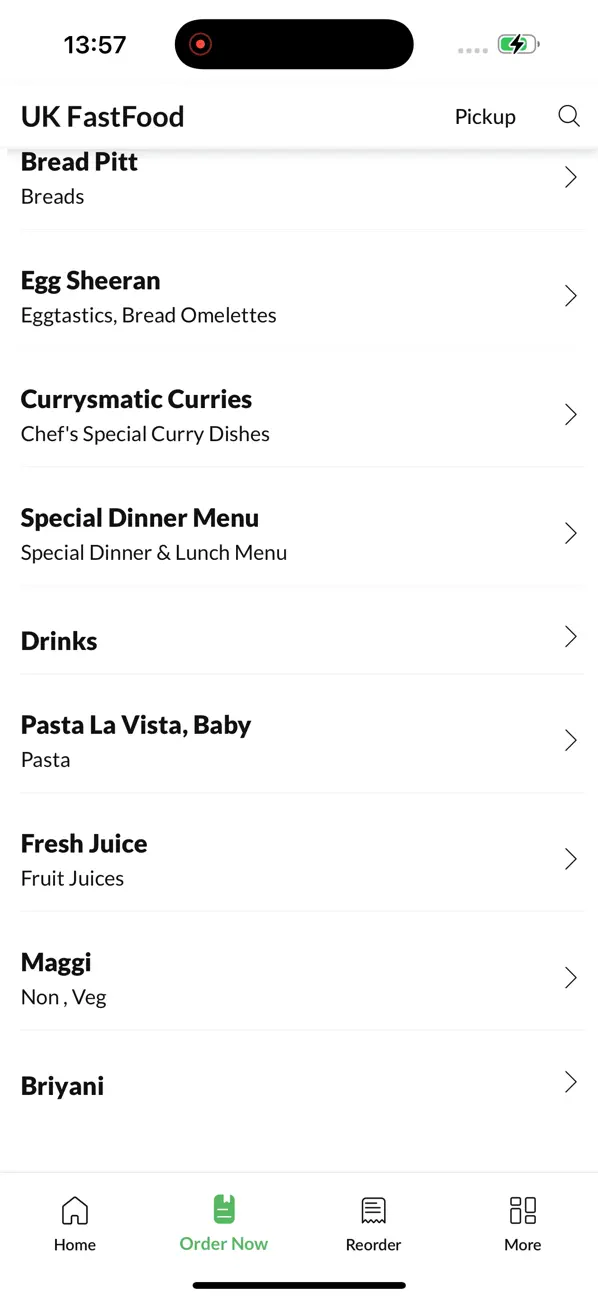 Screenshot #3 pour UK Fastfood India