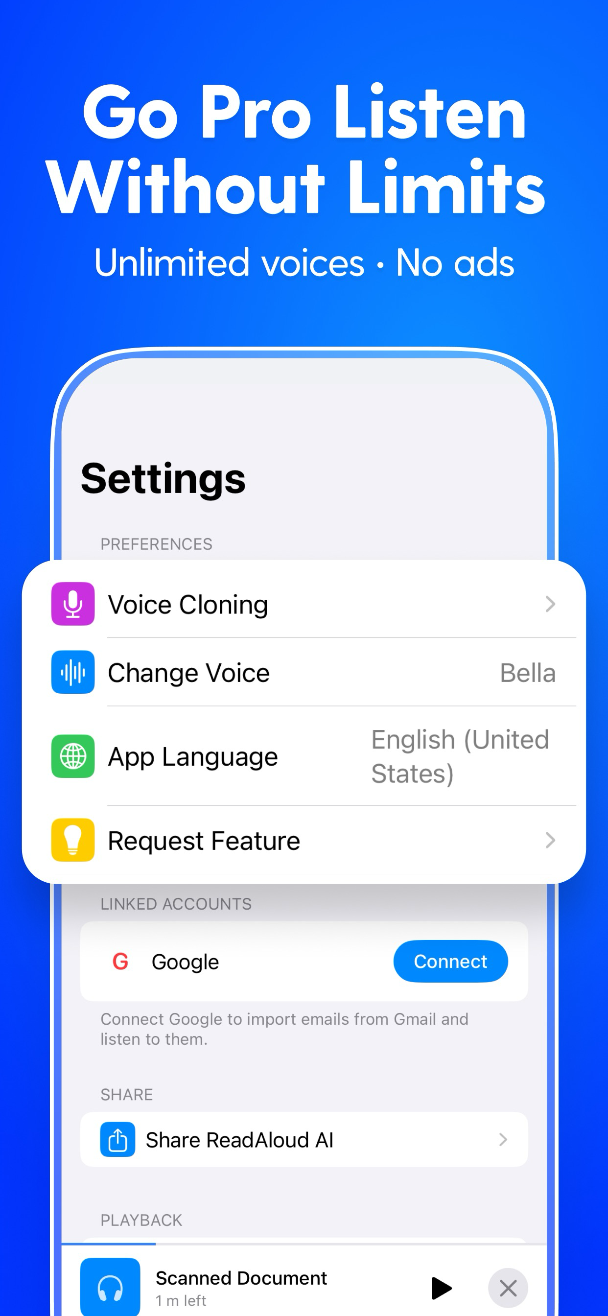ReadAloudAI: Voice Reader