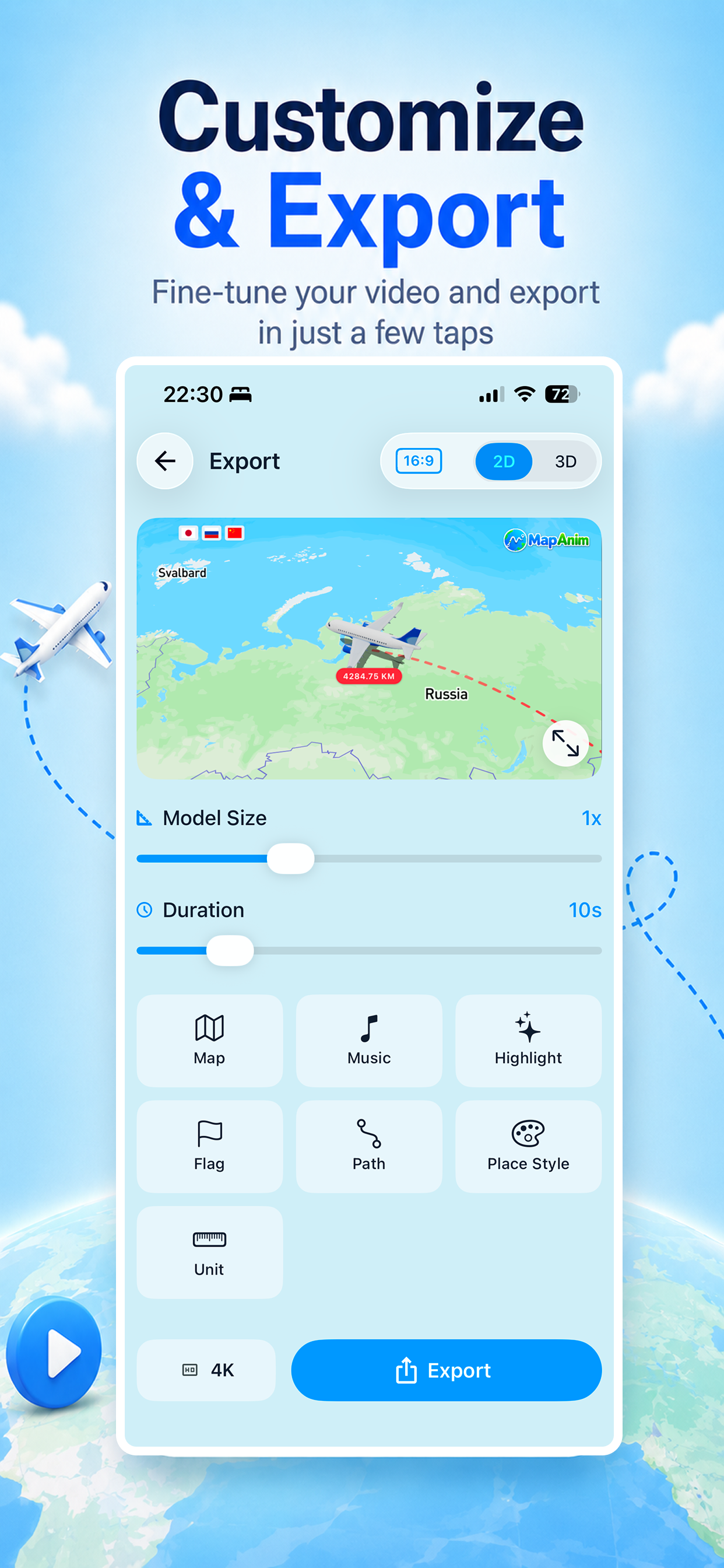 Travel Map Animation - MapAnim screenshot 7