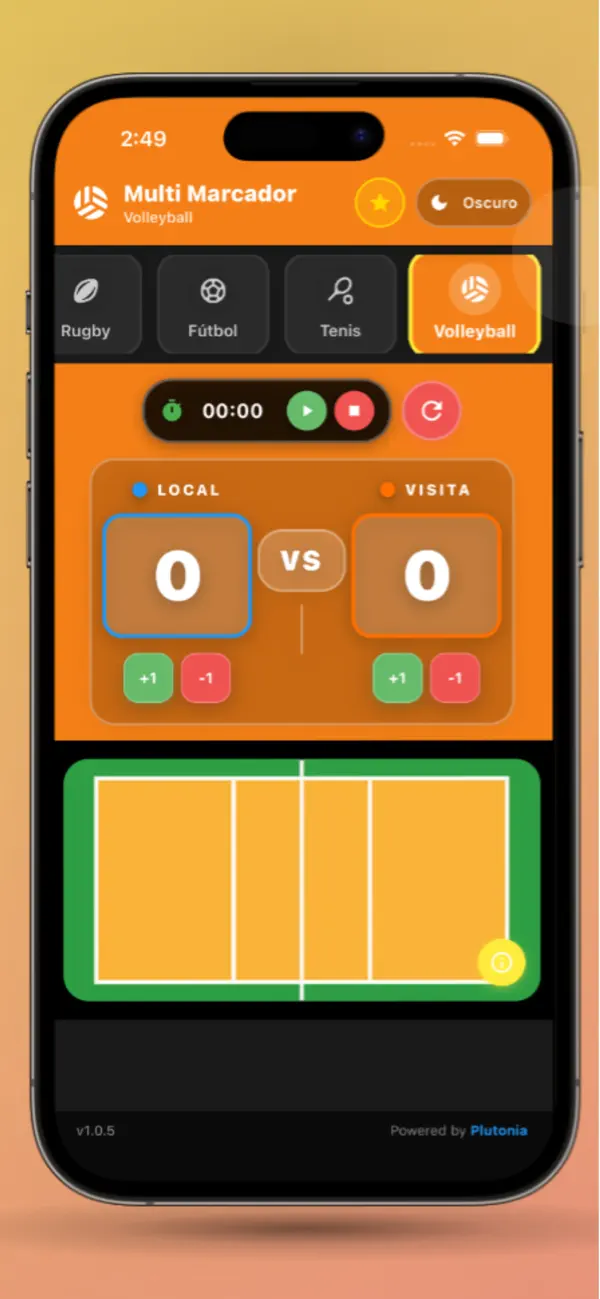 Screenshot #2 pour Multi Marcador Deportivo