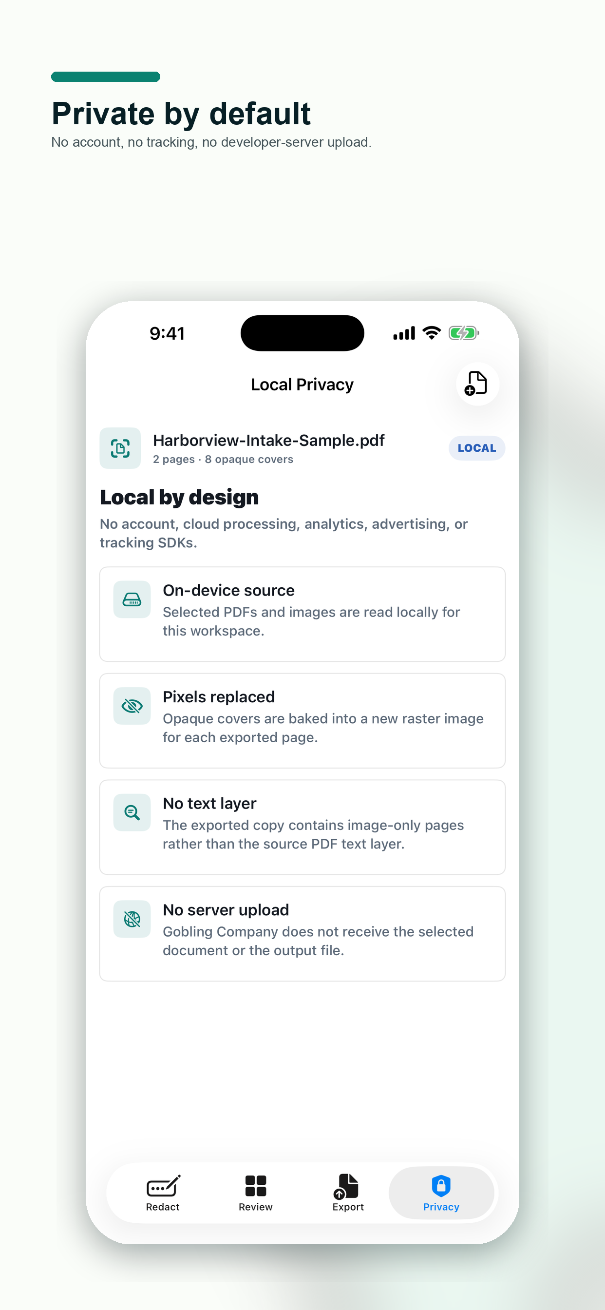 PDF Redact Private screenshot 5