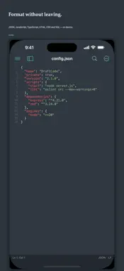 DraftCode: Code & Text Editor screenshot 5