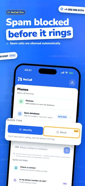 NoCall: Spam Call Blocker screenshot 2