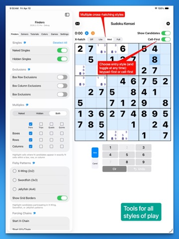 Sudoku Kensei iPad screenshot
