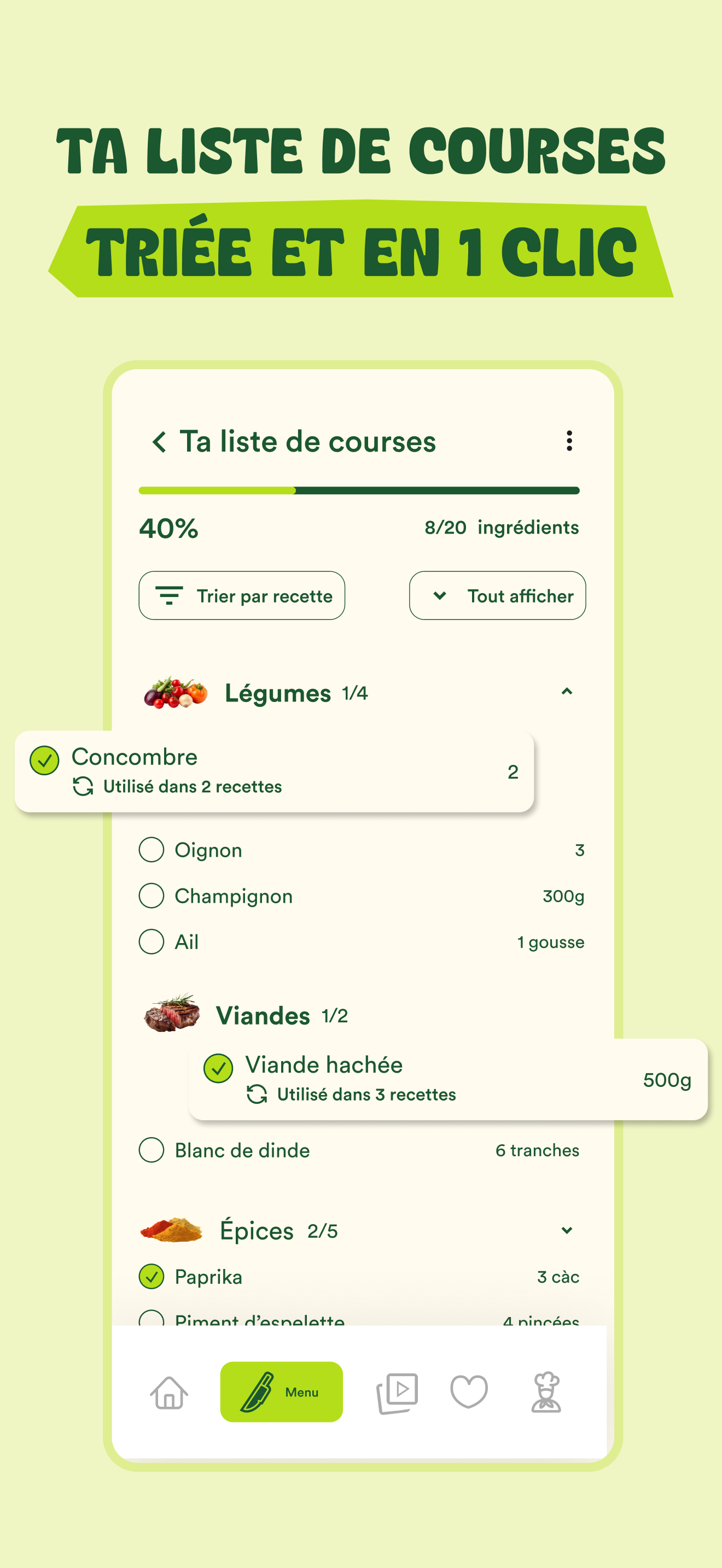 KitChef - Feed de recettes