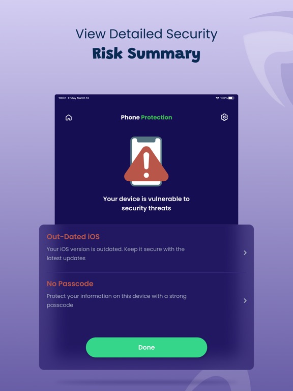 Phone Protection for iPhone iPad screenshot 4 - Productivity app