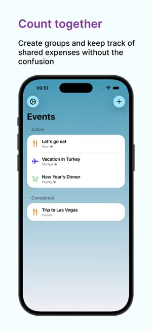 WeCount: Shared Expenses screenshot 1