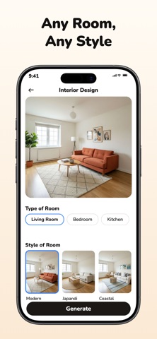 ZoneAI: AI Home & Room Design iPhone screenshot