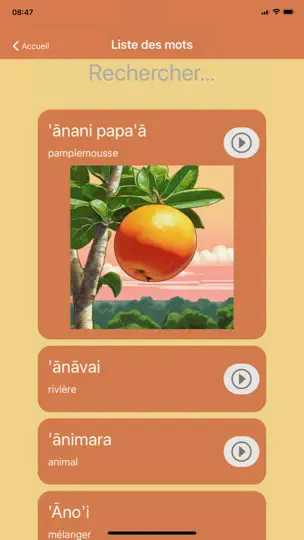 Capture d'écran de Māramarama sur iPhone 2