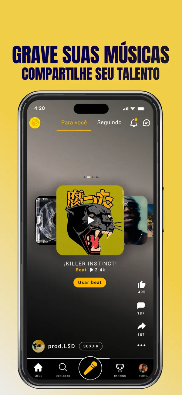 Screenshot #2 pour Murb: Grave Rap, Funk e Mais